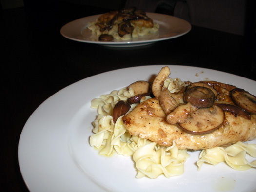 Chicken Marsala with Michigan Wine