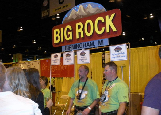 Big Rock booth at GABF