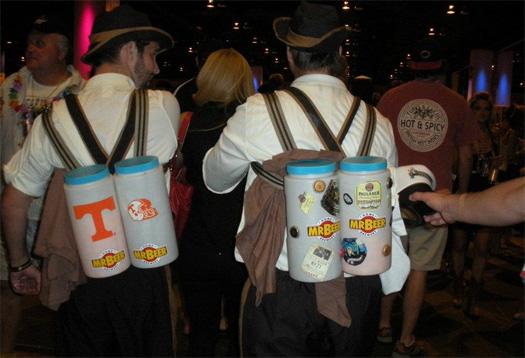Jet packs filled with cheese balls